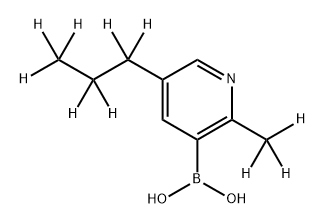 [2-Methyl-5-(n-propyl)-d10]-pyridine-3-boronic acid Structure