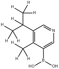 [4-Methyl-5-(iso-propyl)-d10]-pyridine-3-boronic acid 结构式