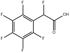 2-氟-2-(全氟苯基)乙酸, 22252-67-1, 结构式