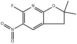 6-氟-2,2-二甲基-5-硝基-2,3-二氢呋喃[2,3-B]吡啶,2226027-82-1,结构式