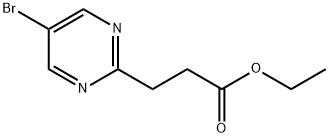3-(5-溴嘧啶-2-基)丙酸乙酯,2226210-67-7,结构式