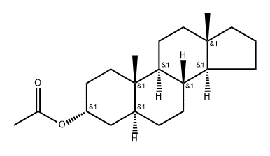 3α-Acetoxy-5α-androstane 结构式