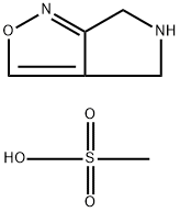 4H,5H,6H-pyrrolo[3,4-c][1,2]oxazole methanesulfonic acid Struktur