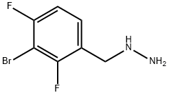 (3-bromo-2,4-difluorophenyl)methyl]hydrazine Structure
