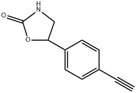 5-(4-Ethynylphenyl)oxazolidin-2-one 化学構造式