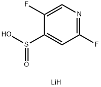 lithium(1+) ion 2,5-difluoropyridine-4-sulfinate Structure
