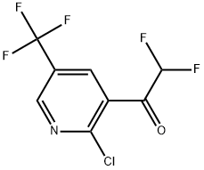 1-[2-Chloro-5-(trifluoromethyl)-3-pyridinyl]-2,2-difluoroethanone 结构式