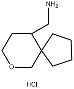 {7-OXASPIRO[4.5]DECAN-10-YL}METHANAMINE HYDROCHLORIDE 结构式