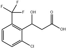 3-(2-Chloro-6-(trifluoromethyl)phenyl)-3-hydroxypropanoic acid Structure