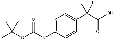 2-(4-((tert-Butoxycarbonyl)amino)phenyl)-2,2-difluoroacetic acid|2-(4-((叔丁氧羰基)氨基)苯基)-2,2-二氟乙酸