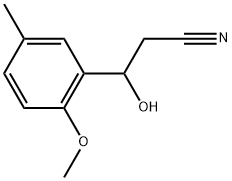 β-Hydroxy-2-methoxy-5-methylbenzenepropanenitrile Structure