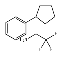 2,2,2-Trifluoro-1-(1-phenylcyclopentyl)ethan-1-amine Structure