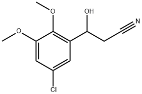 5-Chloro-β-hydroxy-2,3-dimethoxybenzenepropanenitrile,2228548-48-7,结构式