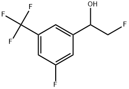 3-Fluoro-α-(fluoromethyl)-5-(trifluoromethyl)benzenemethanol 结构式