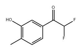 2,2-Difluoro-1-(3-hydroxy-4-methylphenyl)ethanone Structure