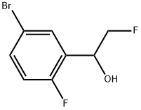 5-Bromo-2-fluoro-α-(fluoromethyl)benzenemethanol 化学構造式