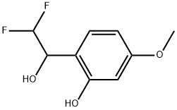 α-(Difluoromethyl)-2-hydroxy-4-methoxybenzenemethanol 结构式