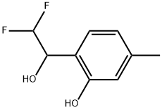 α-(Difluoromethyl)-2-hydroxy-4-methylbenzenemethanol Struktur