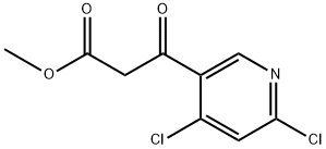 methyl
3-(4,6-dichloropyridin-3-yl)-3-oxopropanoate Structure