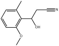 β-Hydroxy-2-methoxy-6-methylbenzenepropanenitrile Structure