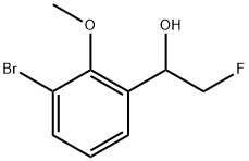 3-Bromo-α-(fluoromethyl)-2-methoxybenzenemethanol Struktur