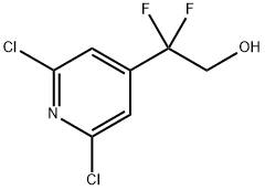 4-Pyridineethanol, 2,6-dichloro-β,β-difluoro- Struktur