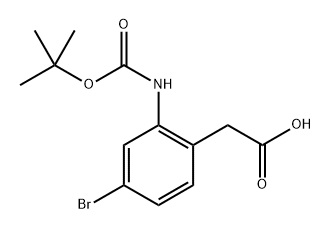 2228805-36-3 (4-Bromo-2-tert-butoxycarbonylamino-phenyl)-acetic acid