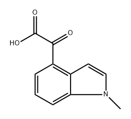 1H-Indole-4-acetic acid, 1-methyl-α-oxo- Structure