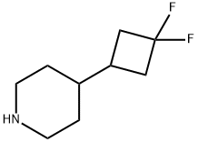 4-(3,3-Difluorocyclobutyl)piperidine,2228915-38-4,结构式