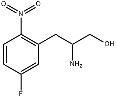 Benzenepropanol, β-amino-5-fluoro-2-nitro- Structure