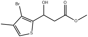 Methyl 3-bromo-β-hydroxy-4-methyl-2-thiophenepropanoate,2228991-93-1,结构式