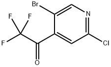 1-(5-Bromo-2-chloropyridin-4-yl)-2,2,2-trifluoroethanone 结构式