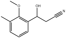 β-Hydroxy-2-methoxy-3-methylbenzenepropanenitrile Structure