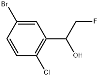 5-Bromo-2-chloro-α-(fluoromethyl)benzenemethanol 结构式