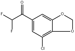 1-(7-chlorobenzo[d][1,3]dioxol-5-yl)-2,2-difluoroethanone Struktur