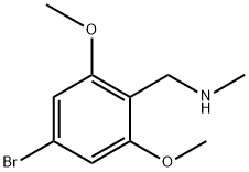 1-(4-bromo-2,6-dimethoxyphenyl)-N-methylmethanamine Struktur