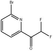 1-(6-bromopyridin-2-yl)-2,2-difluoroethanone 化学構造式