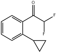 1-(2-cyclopropylphenyl)-2,2-difluoroethanone 化学構造式