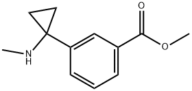 methyl 3-(1-(methylamino)cyclopropyl)benzoate,2229264-21-3,结构式