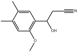 β-Hydroxy-2-methoxy-4,5-dimethylbenzenepropanenitrile Structure