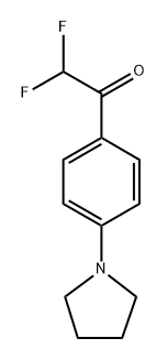 2,2-Difluoro-1-(4-(pyrrolidin-1-yl)phenyl)ethanone Structure