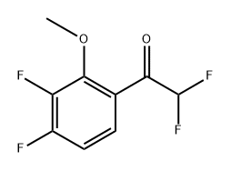 1-(3,4-Difluoro-2-methoxyphenyl)-2,2-difluoroethanone 化学構造式