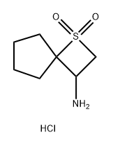 3-amino-1lambda6-thiaspiro[3.4]octane-1,1-dione hydrochloride Structure