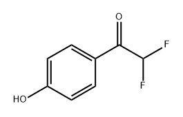 2,2-二氟-1-(4-羟基苯基)乙烷-1-酮,2229453-18-1,结构式