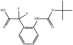 2-[[(1,1-Dimethylethoxy)carbonyl]amino]-α,α-difluorobenzeneacetic acid|2-(2-((叔丁氧基羰基)氨基)苯基)-2,2-二氟乙酸