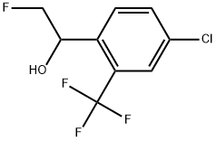 4-Chloro-α-(fluoromethyl)-2-(trifluoromethyl)benzenemethanol 结构式