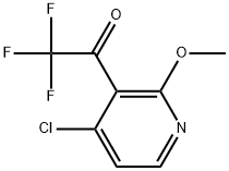 1-(4-Chloro-2-methoxypyridin-3-yl)-2,2,2-trifluoroethanone,2229588-57-0,结构式