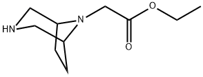 Ethyl 2-(3,8-diazabicyclo[3.2.1]octan-8-yl)acetate Struktur