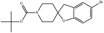 Spiro[benzofuran-2(3H),4'-piperidine]-1'-carboxylic acid, 5-bromo-, 1,1-dimethylethyl ester,2230701-78-5,结构式