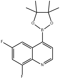 6,8-Difluoro-4-(4,4,5,5-tetramethyl-1,3,2-dioxaborolan-2-yl)quinoline Structure